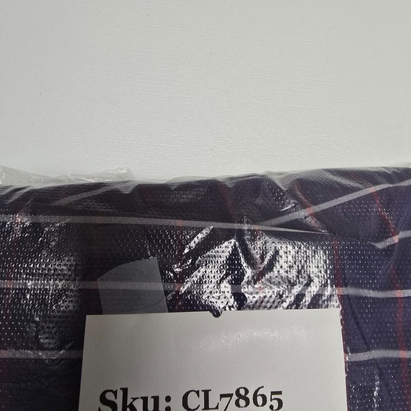 Mizzen Main Shirt Men XL Blue Check Leeward Button Up Trim Fit Stretch Office - Picture 12 of 12